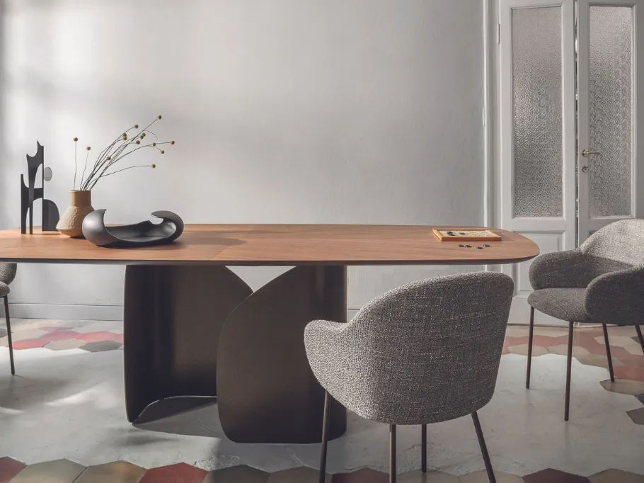 Sedia Holly Fab in tessuto e metallo di Calligaris